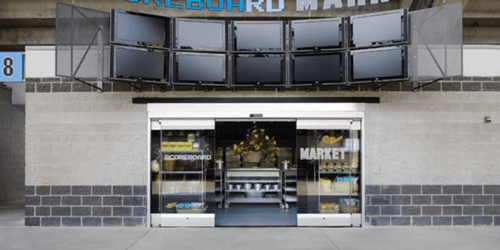 Scoreboard Market - Bank of America Stadium - Download Free CAD Drawings, BIM Models, Revit, Sketchup, SPECS and more.